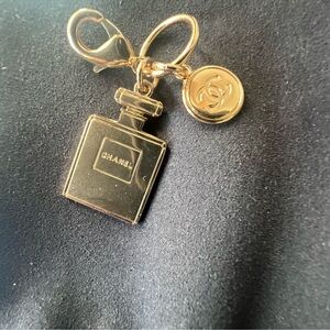 Chanel Gold Perfume Bottle Charm